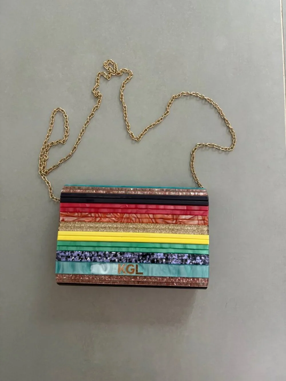NEW KURT GEIGER PARTY ENVELOPE CLUTCH (Rainbow Color) NWT - Picture 4 of 5